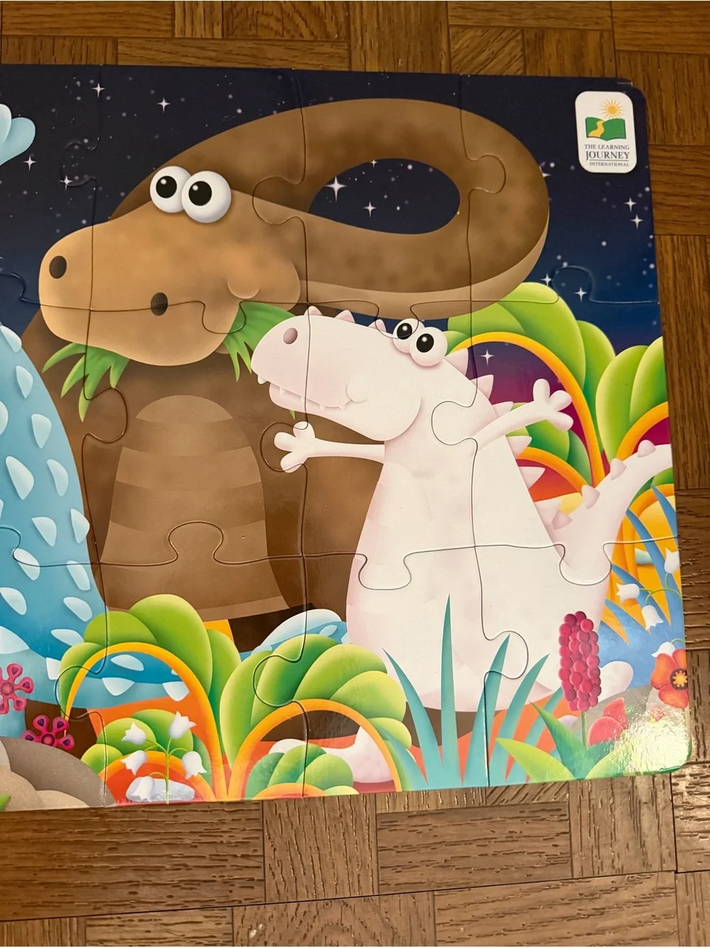 Color Dancing Dinos 5 Feet Long Puzzle - Multicolor 50+ Pieces 3-6 Years